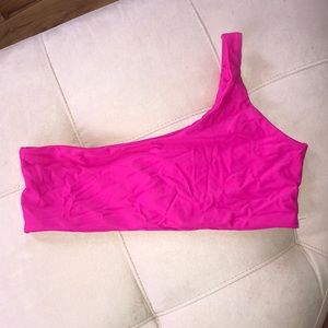 One shoulder bikini top